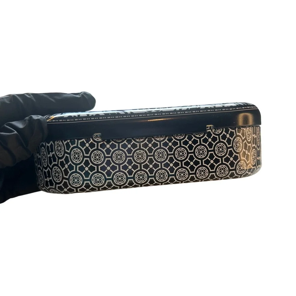 Brighton Sunglasses Case Black White‎ Floral Pattern Hard Clam Shell